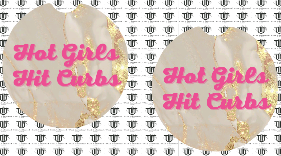 Hot Girls Hit Curbs Ceramic Car Coasters